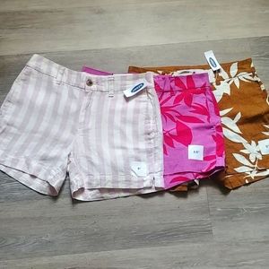 Bundle Old Navy Women's Midrise Linen Shorts 0